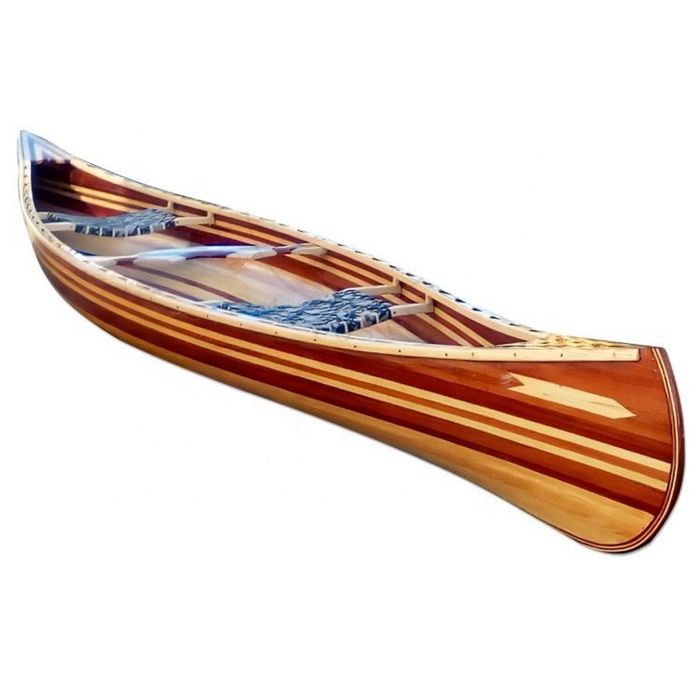 Kanor Handcrafted Wooden 16” Canoe